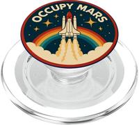 Occupy Mars | Exploración espacial vintage PopSockets PopGrip para MagSafe