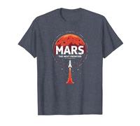 Occupy Mars: la próxima exploración Espacial fronteriza Camiseta, Hombre, Azul Jaspeado, 6XL