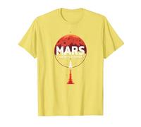Occupy Mars: la próxima exploración Espacial fronteriza Camiseta, Hombre, Limón, XL
