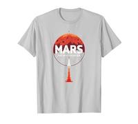 Occupy Mars: la próxima exploración Espacial fronteriza Camiseta, Hombre, Plata, S