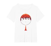 Occupy Mars: la próxima exploración Espacial fronteriza Camiseta, Mujer Tallas Grandes, Blanco, 5XL Grande