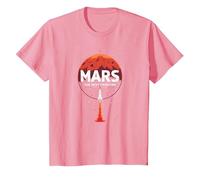 Occupy Mars: la próxima exploración Espacial fronteriza Camiseta, Niños, Rosado, 8 años