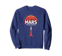 Occupy Mars: la próxima exploración Espacial fronteriza Sudadera, Unisex para Adultos, Azul Marino, L