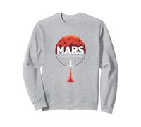 Occupy Mars: la próxima exploración Espacial fronteriza Sudadera, Unisex para Adultos, Gris Jaspeado, XXL