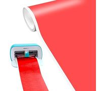 Occzin Smart Vinilo para Cricut Joy - 14 x 500 cm vinilo inteligente permanente rojo adhesivo vinilo permanente vinilo vinilo permanente plotter tamaño largo para patrones DIY pegatinas decorativas