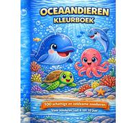 Oceaan Dieren Kleurboek voor Kinderen - 100 Zeedieren om te Kleuren: Groot kleurboek met oceaandieren, vissen en zeedieren voor jongens en meisjes van 4-10 jaar