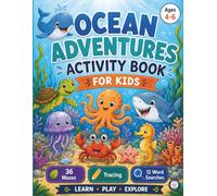 Ocean Adventures Activity Book For Kids: Mazes, Tracing & Word Searches Under the Sea (Kids Discovery Activity Books)