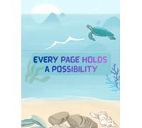 Ocean Aesthetic Lined Journal Notebook with Yearly Planner - Ruled 200 Pages Writing Diary for Notes, Reflection, Gratitude & Birthday Tracking for Women, Teens & Students