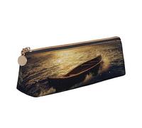 Ocean After Storm - Estuche de piel con estampado de triángulo portátil con cremallera para oficina, ver imagen, Talla única, Organizador de bolsas