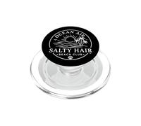 Ocean Air Salty Hair Beach Club Gráfico costero PopSockets PopGrip para MagSafe