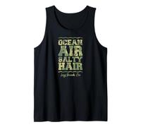 Ocean Air Salty Hair Long Beach California Tropical Camiseta sin Mangas