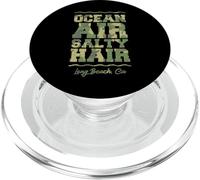 Ocean Air Salty Hair Long Beach California Tropical PopSockets PopGrip para MagSafe