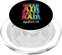 Ocean Air Salty Hair Long Beach California Tropical PopSockets PopGrip para MagSafe