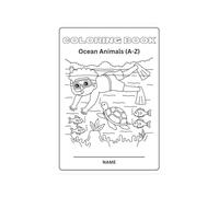 Ocean Animal Alphabet Coloring Book