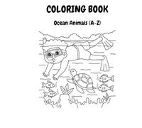 Ocean Animal Coloring Book for Children: 40 Pages