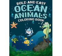 Ocean Animals Coloring book: 50 fun illustrations of Sea Creatures