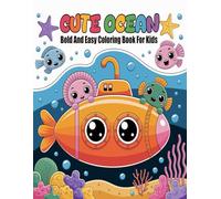 Ocean Animals Coloring book: 60 fun illustrations of Sea Creatures