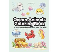Ocean Animals Coloring Book: Cute Ocean Friends to Color for Kids Ages 3-8 | Easy and Fun Sea Creatures with Bold Lines | Single-Sided Coloring Pages
