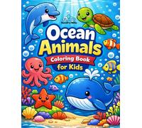 Ocean Animals Coloring Book for Kids: Fun & Easy Fish, Dolphins, Sharks, Turtles & More (ColorQuest Adventures)