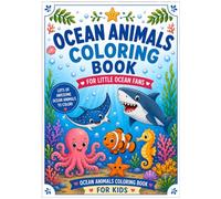 Ocean Animals Coloring Book for Little Ocean Fans: Lots of Awesome Ocean Animals to Color (Tiermalbücher für Kinder)