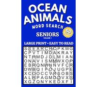 Ocean Animals: Large Print Easy Puzzles for Seniors