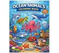 Ocean Animals Word Search for Kids: 50 Fun Ocean-Themed Word Search Puzzles to Learn Marine Animals, Improve Vocabulary and Boost Concentration