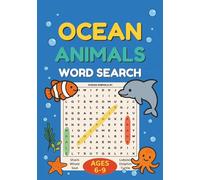 Ocean Animals Word Search: Fun Puzzle Book for Kids Ages 6-9 | Boost Memory & Learn Ocean Words