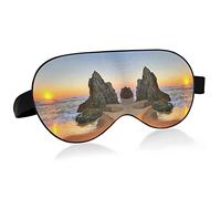 Ocean Beach At Sunrise in Tathra Eye Masks Cover Blocks Light Sleep Mask Shade Cover Blindfold Relaxing Eyeshade Cover con correa ajustable para la cabeza para hombres, mujeres y niños