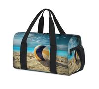 Ocean Beach - Bolsa de lona deportiva para voleibol, fin de semana, noche, casual, viajes, gimnasio, para niños, niñas, niños, mujeres y hombres