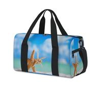 Ocean Beach - Bolsa deportiva de lona con diseño de estrella de mar, para fin de semana, para la noche, viajes, gimnasio, para niños, niñas, niños, mujeres y hombres