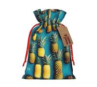 Ocean Beach - Bolsas de regalo con estampado de piñas de varios tamaños, bolsas de regalo para celebraciones, reutilizables para cumpleaños y eventos especiales