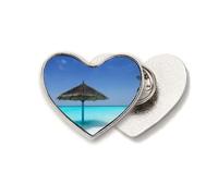 Ocean Beach - Broche de metal con diseño de árbol verde Art Deco