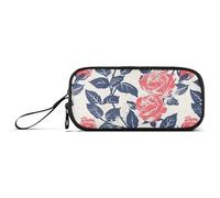 Ocean Beach - Estuche para lápices de nailon con diseño de rosas, safari, para niños, gran capacidad, estuche de papelería para hombres de escuela secundaria
