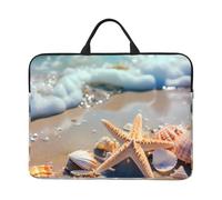 Ocean Beach - Funda para portátil de 14 pulgadas, diseño de estrella de mar para mujeres y hombres, resistente al agua, bolsa de transporte para computadora de negocios, a prueba de golpes