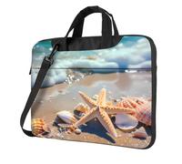 Ocean Beach - Funda protectora para portátil de 15.6 pulgadas, diseño de estrella de mar con correa para el hombro, portátil, a prueba de golpes, funda protectora para computadora portátil para