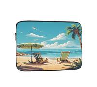 Ocean Beach Palm - Funda para portátil de 15 pulgadas, bolsa para laptop de 15 pulgadas, resistente al agua, bolsa de transporte para computadora de negocios, a prueba de golpes