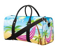 Ocean Beach Palm Trees - Bolsa de viaje para mujeres, hombres, niñas, niños, bolsas de fin de semana de 22.7 L, bolsa de equipaje de cabina para deportes, gimnasio, yoga, color, 22.7 L, Organizador de