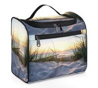 Ocean Beach Sunset - Bolsa de maquillaje de viaje para mujeres, hombres, niños y niñas, bolsa de aseo de 11.2 L para cosméticos, bolsa de aseo colgante, bolsa de aseo organizadora de artículos de
