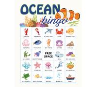 Ocean Bingo: 32-Player Under the Sea Themed Party Games for Science Classrooms, Summer Pool Parties, World Oceans Day Workshop