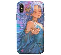 Ocean Bloom Fairy Serene Aguamarina Magia Submarina Carcasa para iPhone X/XS