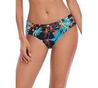 Ocean Blues Parte inferior de bikini con tiras para mujer, cobertura completa, L