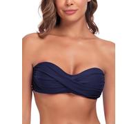 Ocean Blues Traje de baño sin tirantes para mujer, parte superior de bikini bandeau