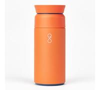 Ocean Bottle - Termo de acero inoxidable reciclado, botella ecológica y reutilizable, color naranja sol, 12 onzas