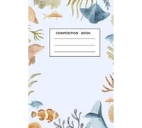 Ocean Breeze Notebook: Marine Coral & Seashell Pattern - Lined Journal for Notes & Ideas, 6" x 9"