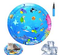 Ocean Breeze Splashland, Ocean Breeze Splashland Cat Toy, Cat Water Mat with Fish,Cooling Summer Toy (G-100cm)
