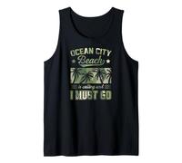 Ocean City Beach está Llamando y Debo IR a Maryland Camiseta sin Mangas
