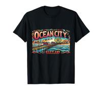 Ocean City Beach Maryland Travel Vacaciones familiares de verano Camiseta
