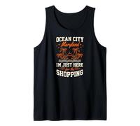 Ocean City Maryland Estoy Aquí para Las Chicas De Compras Camiseta sin Mangas