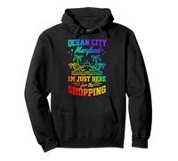 Ocean City Maryland Estoy Aquí para Las Chicas De Compras Sudadera con Capucha