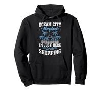 Ocean City Maryland Estoy Aquí para Las Chicas De Compras Sudadera con Capucha